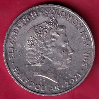 ELIZABETH II SOLOMON ISLANDS 2021 HALF DOLLAR A TIME FOR GREATNESS - F4455