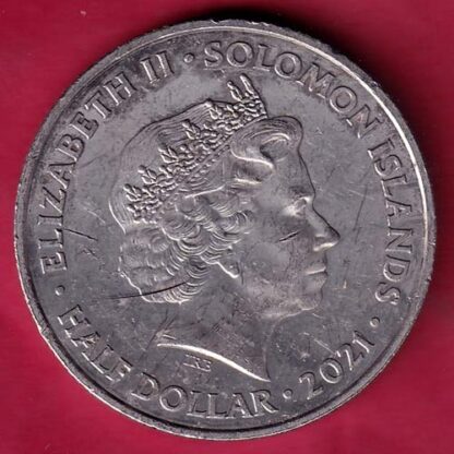 ELIZABETH II SOLOMON ISLANDS 2021 HALF DOLLAR A TIME FOR GREATNESS - F4455
