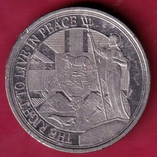 ELIZABETH II D.G. REGINA GIBRALTAR 2022 HALF CROWN THE RIGHT TO LIVE IN PEACE  – F4491