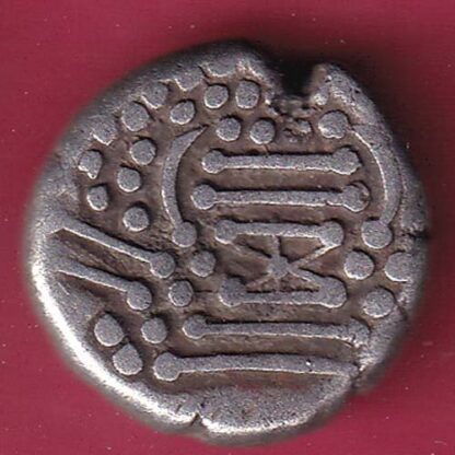 ANCIENT INDIA GADHAYA DYNASTY KING PORTRAIT COIN – F4492 - Image 2