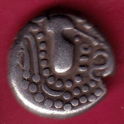 ANCIENT INDIA GADHAYA DYNASTY KING PORTRAIT COIN – F4492