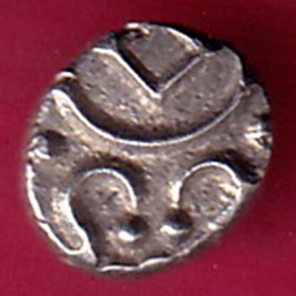 TRAVANCORE STATE RAJARAM VERMA IV SILVER CHUKRAM COIN –F4511 - Image 2