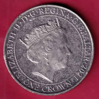 Gibraltar (British Overseas Territories) 1 Crown 1926 - Elizabeth II Defending Our Skies R - FC1301