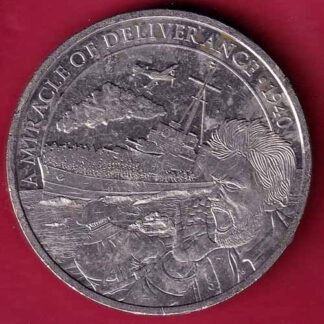 ELIZABETH II D.G. REGINA GIBRALTAR 2020 ONE CROWN A MIRACLE OF DELIVERANCE 1940  - FC1308