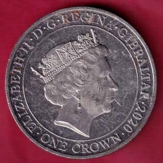 ELIZABETH II D.G. REGINA GIBRALTAR 2020 ONE CROWN A MIRACLE OF DELIVERANCE 1940  - FC1310