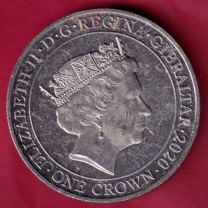 ELIZABETH II D.G. REGINA GIBRALTAR 2020 ONE CROWN A MIRACLE OF DELIVERANCE 1940  - FC1310