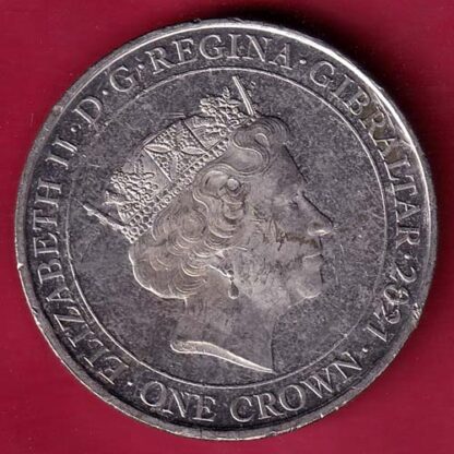 1971-2021 BRITAIN LAST PRE-DECIMAL COINAGE HALF PENNY ELIZABETH II ONE CROWN GIBRALTAR – FC1325 - Image 2