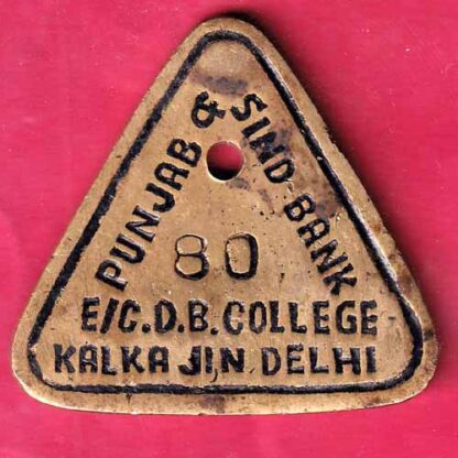 BANK TOKEN: PUNJAB & SINDH BANK E/C D.B. COLLEGE KALKA JIN DELHI Shared with Public – FC1362