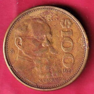 Mexico 100  Pesos 1991 ESTADOS UNIDOS MEXICANOS– FC1372