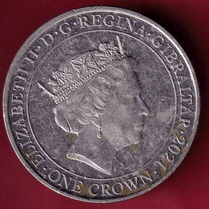 ELIZABETH II GIBRATAR D.G. REGINA GIBRALTAR 2021 ONE CROWN  FIGHT THROUGH TO FINAL VICTORY THE W.V.S. – FC1411 - Image 2