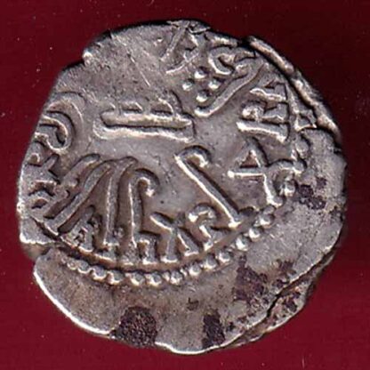 ANCIENT INDIA KSHATRAP DYNASTY KINGS PORTRAIT RARE SILVER COIN– FC1412 - Image 2