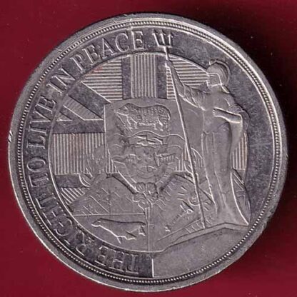 ELIZABETH II GIBRATAR D.G. REGINA GIBRALTAR 2022 HALF CROWN THE RIGHT TO LIVE IN PEACE – FC1413