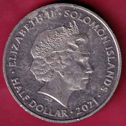 a time for greatness elizabeth ii solomon island 2021 half dollar- FC1453 - Image 2