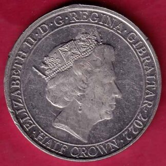 the right ti live in peace elizabeth ii d.g. regina gibraltar 2022 half crown – FC1562