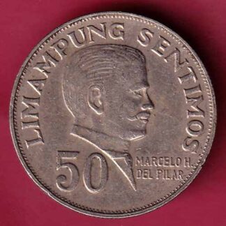 REPUBLICA  NG PILIPINAS 1972 LIMAMPUNG 50 Sentimos – FC1576