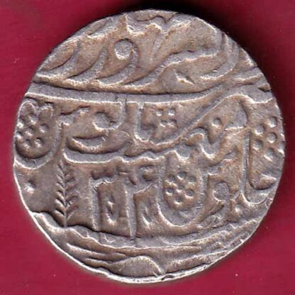 Maratha Conf. Ry 34 Shah Alam Saharanpur Mint One Rupee Rare Silver Coin – FC1593