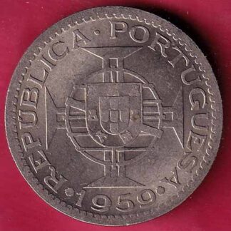 PORTUGUESE INDIA GOA 3 ESCUDO 1959 COIN – FC1654