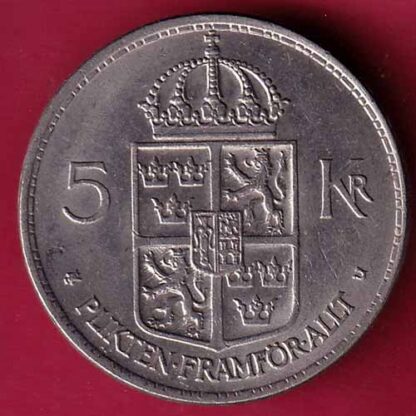 Sweden 5 Kronor - Gustaf VI Adolf 1972  – FC1664