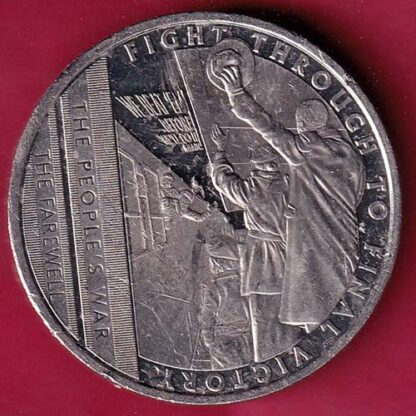 ELIZABETH II DEI-GRA REGINA. GIBRALTAR 2021 half crown fight through to final victory - F4564
