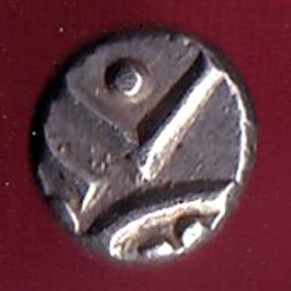 TRAVANCORE STATE RAJARAM VERMA IV SILVER CHUKRAM COIN – FC1344 - Image 2