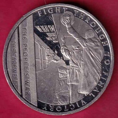 ELIZABETH II DEI-GRA REGINA. GIBRALTAR 2021 half crown fight through to final victory  – FC1650 - Image 2