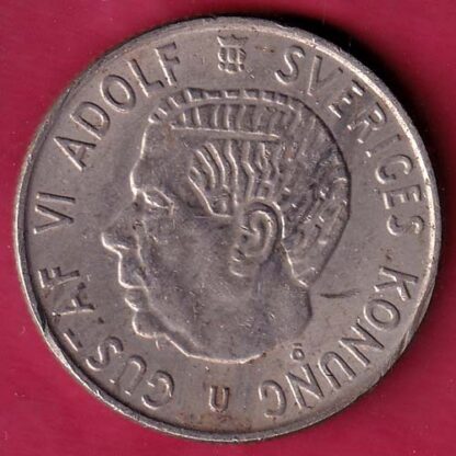 GUSTAF VI ADOLF SVERIGES KONUNG 2 Kronor 1969:-F4614