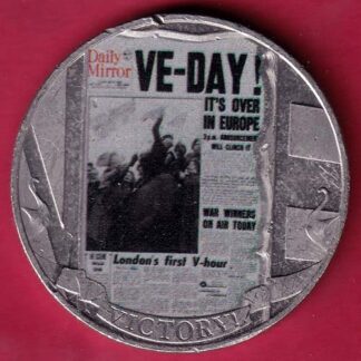 2020 VE-DAY VICTORY ELIZABETH II GIBRALTAR unc ONE CROWN VE-DAY VICTORY :-F4641