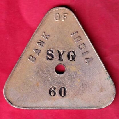 bank token:- bank of india SYG 60   :-F4642 - Image 2
