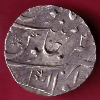 Mughals Ahmedshah Bahadur GWALIOR mint ry 4 one rupee beautiful silver coin :-F4662