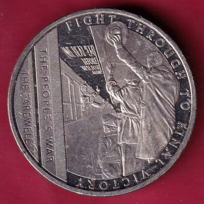 ELIZABETH II DEI-GRA REGINA. GIBRALTAR 2021 half crown fight through to final victory  :-F4675 - Image 2