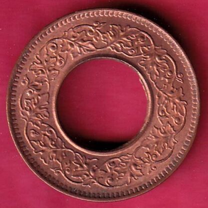 British india king george vi 1944 LAHORE MINT one pice copper coin – F4779 - Image 2