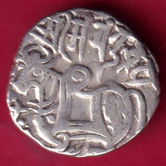 Hindushahia, kabul n gandhara silver drachma horseman n bill type coin – F4782