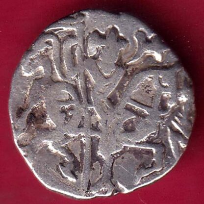 Hindushahia, kabul n gandhara silver drachma horseman n bill type coin – F4782 - Image 2