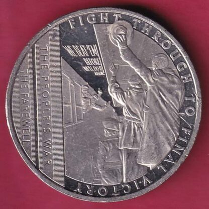 ELIZABETH II DEI-GRA REGINA. GIBRALTAR 2021 half crown fight through to final victory– F4794 - Image 2
