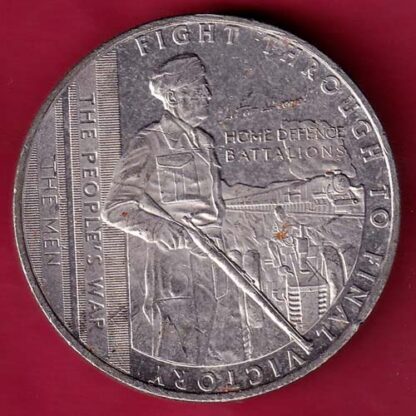 ELIZABETH II DEI-GRA REGINA. GIBRALTAR 2021 FIGHT THROUGH TO FINAL VICTORY ONE CROWN – F4799 - Image 2