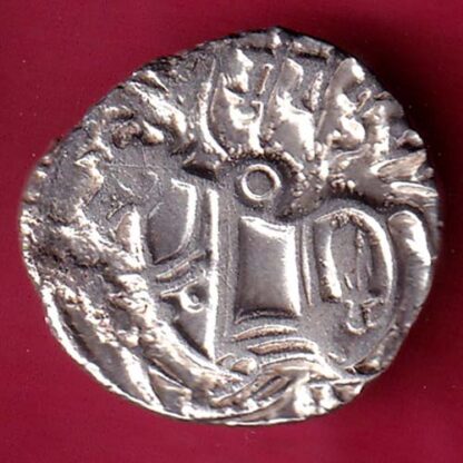 Hindushahia, kabul n gandhara silver drachma horseman n bill type coin  - F4806