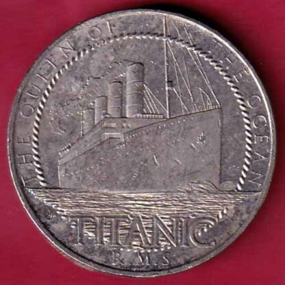THE QUEEN OF THE OCEAN TITANIC R.M.S. ELIZABETH II GIBRALTAR ONE CROWN 2022 - f4926 - Image 2