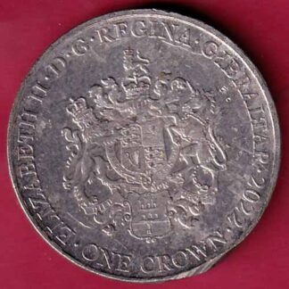 THE QUEEN OF THE OCEAN TITANIC R.M.S. ELIZABETH II GIBRALTAR ONE CROWN 2022 - f4926