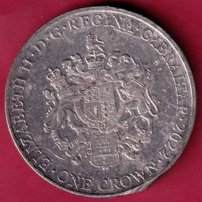 THE QUEEN OF THE OCEAN TITANIC R.M.S. ELIZABETH II GIBRALTAR ONE CROWN 2022 - f4926