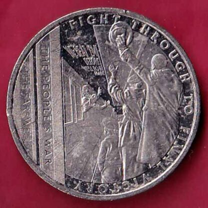 ELIZABETH II GIBRATAR II D.G. REGINA GIBRALTAR 2021 HALF CROWN- f4932 - Image 2