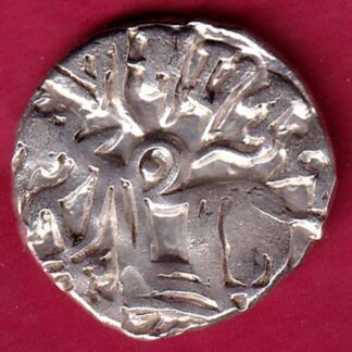 Hindushahia, kabul n gandhara silver drachma horseman n bull- FC2003