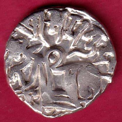 Hindushahia, kabul n gandhara silver drachma horseman n bull- FC2003