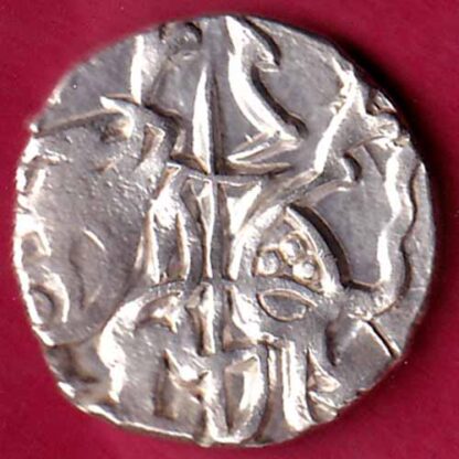 Hindushahia, kabul n gandhara silver drachma horseman n bull- FC2003 - Image 2