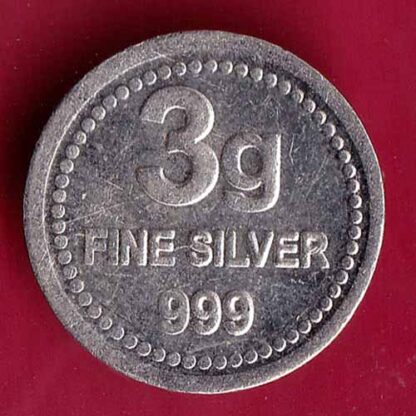 SILVER TOKEN: Weight – 2.99 gm– FC1696 - Image 2