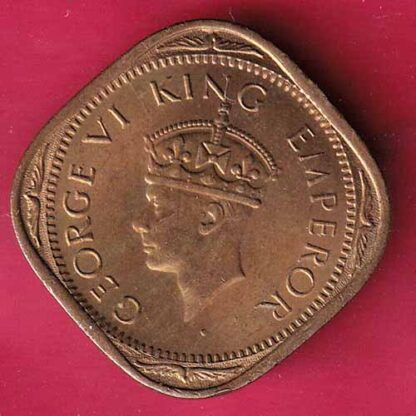 british india 1942 two annas george vi coin - FC1780 - Image 2