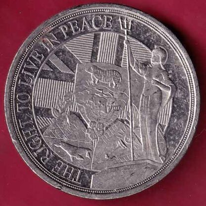 the right ti live in peace elizabeth ii d.g. regina gibraltar 2022 half crown - FC1786 - Image 2