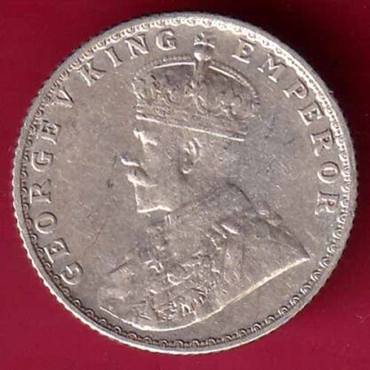 British India BOMBAY MINT 1936 George V 1/4 Rupee Silver coin - FC1789 - Image 2