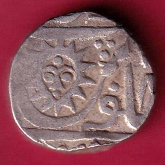 INDORE STATE SUN FACE INO SHAH ALAM II MALHAR RAO ONE RUPEE SILVER COIN– FC1902