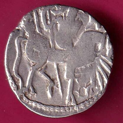 Hindushahia, kabul n gandhara silver drachma horseman n bill type coin- FC1992 - Image 2
