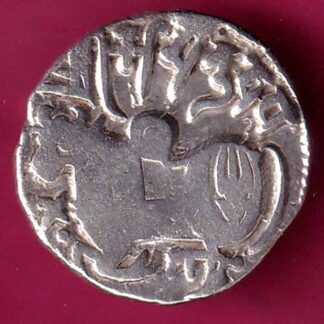Hindushahia, kabul n gandhara silver drachma horseman n bill type coin- FC1992